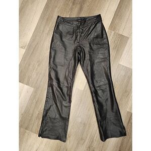 Cache Vintage 100% leather pants size 6 Womens